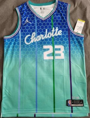 Maillot de Basket #23 Beverley Hornets 75th Anniversary Imprimé